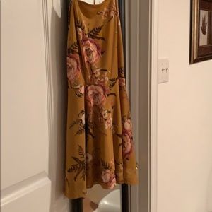 Yellow floral romper